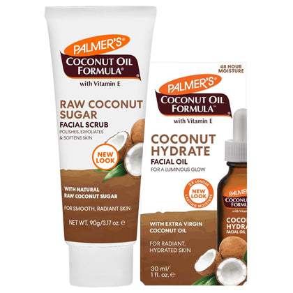 Palmer's Coconut Oil Bundle avec huile et gommage visage
