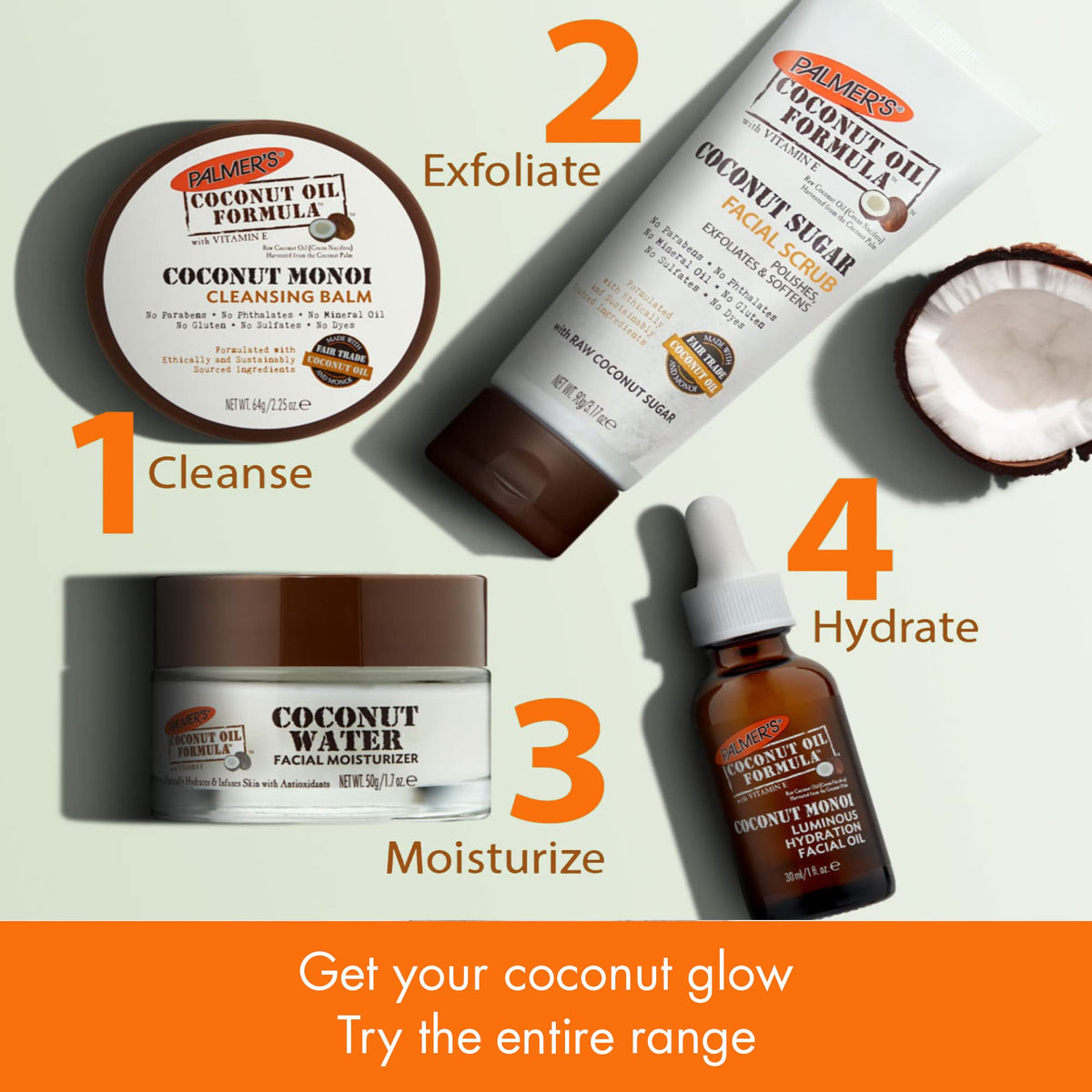 Palmer's Coconut Oil Bundle avec ingrédients naturels
