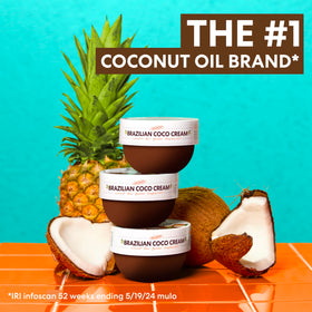 Palmer's Crème au Coco Brésilien sur une surface en bois
