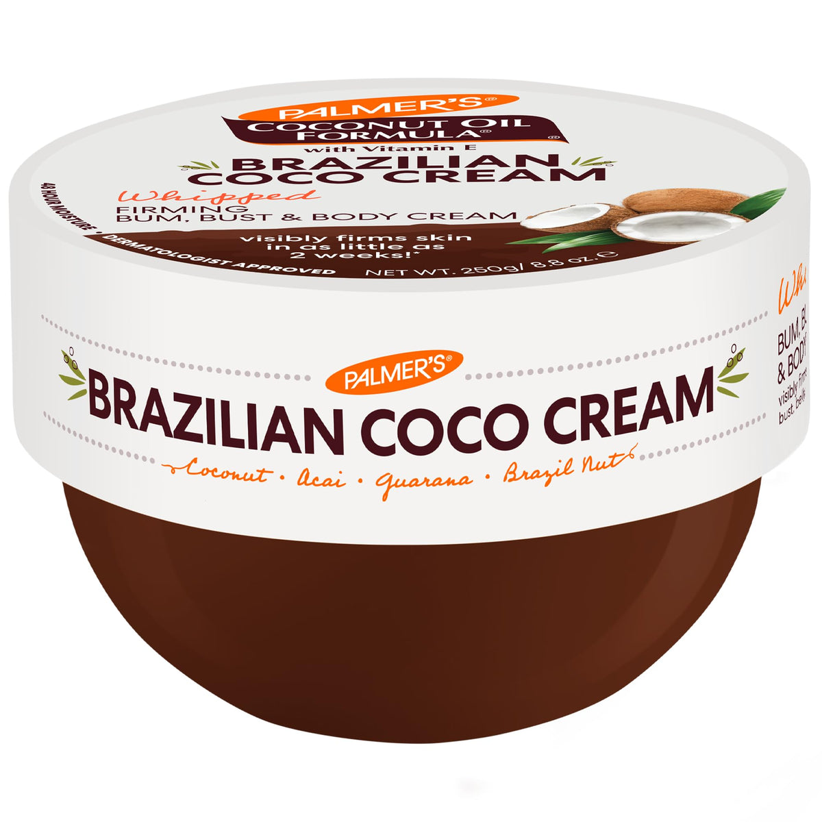 Palmer's Crème Raffermissante Corps au Coco Brésilien 358g vue de face