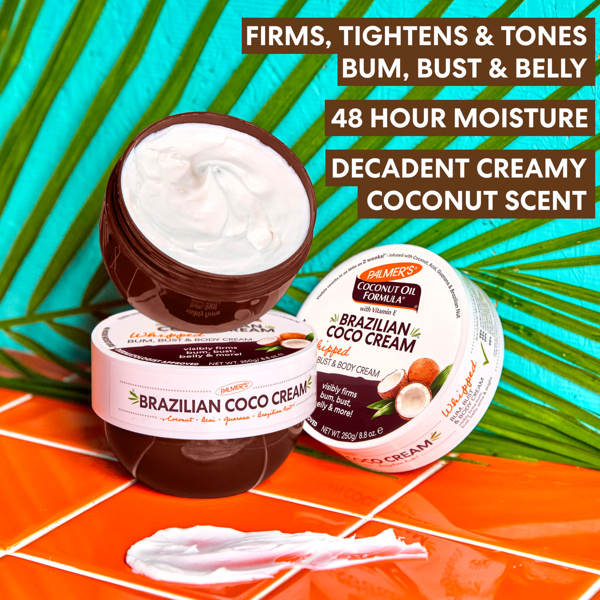 Palmer's Crème Raffermissante Corps au Coco Brésilien avec ingrédients naturels