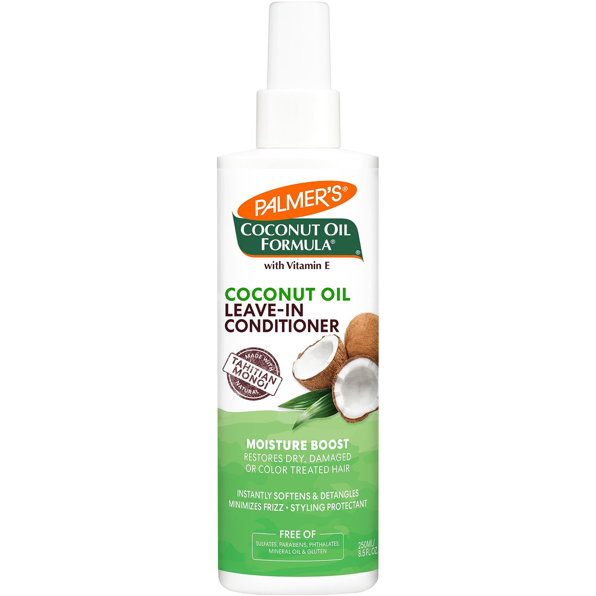 Palmer's Spray Hydratant sans Rinçage Huile de Coco 250ml vue avant