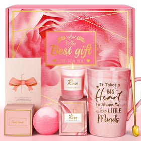 Panier de spa Eletorot avec bougie parfumée et mug