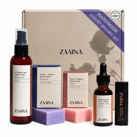 Panier spa de luxe ZAAINA avec produits de soins naturels