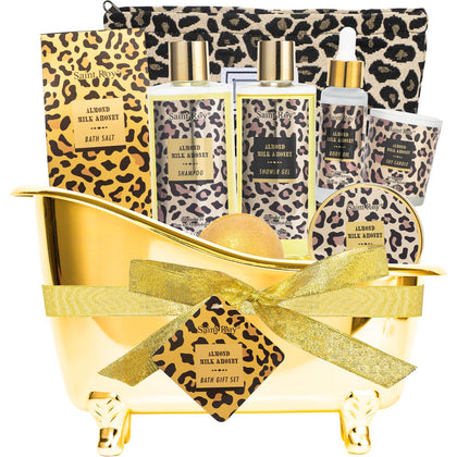 Panier spa Saint Roy avec produits au miel et amande