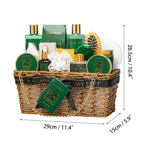 Panier tressé réutilisable du coffret de soins LILY ROY