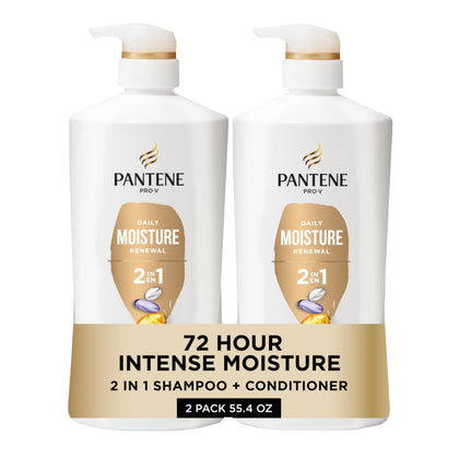 Pantene Shampoo & Après-Shampooing 2-en-1 pack de 2, 27,7 oz chacun