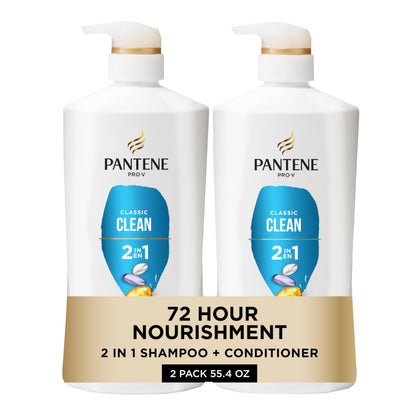 Pantene Shampooing et Après-Shampooing 2-en-1 Classic Clean 27,7 Oz vue avant