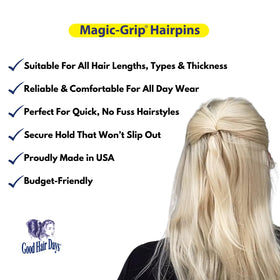 Paquet d'épingle à cheveux U-Pins Good Hair Days avec instructions