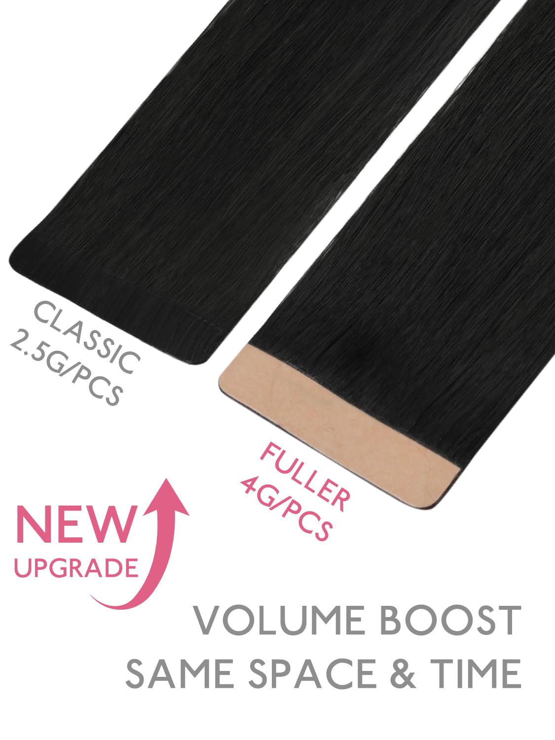 Paquet d'extensions capillaires Wennalife 20 pièces noir