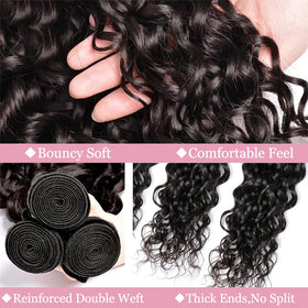 Paquet d'extensions cheveux humains boucles profondes hetnear avec capuchon