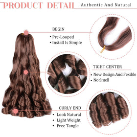 Paquet d'extensions de cheveux bouclés Luoyudu avec vaporisateur inclus