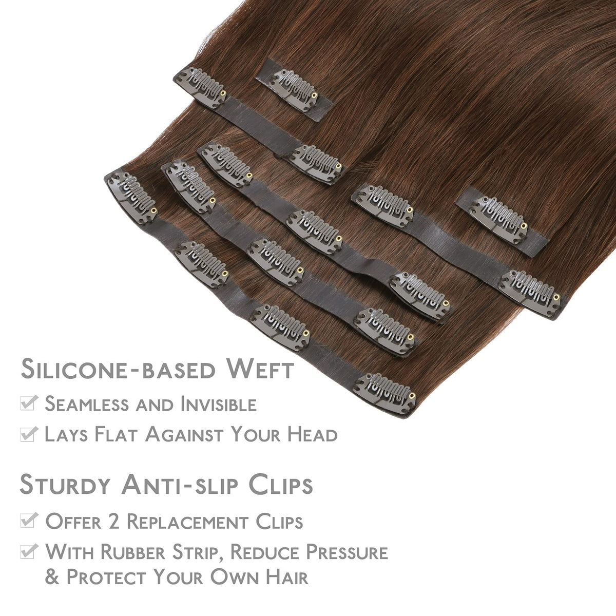 Paquet d'extensions de cheveux clip in Wennalife