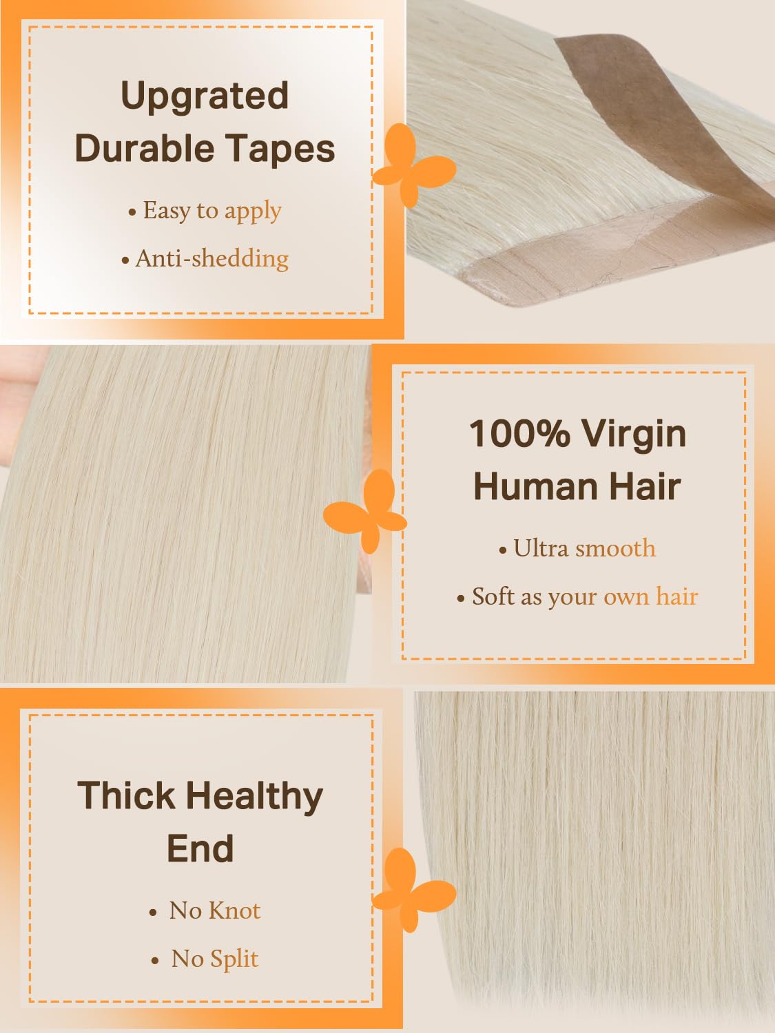 Paquet d'extensions de cheveux DOORES 100g avec échantillons de couleurs