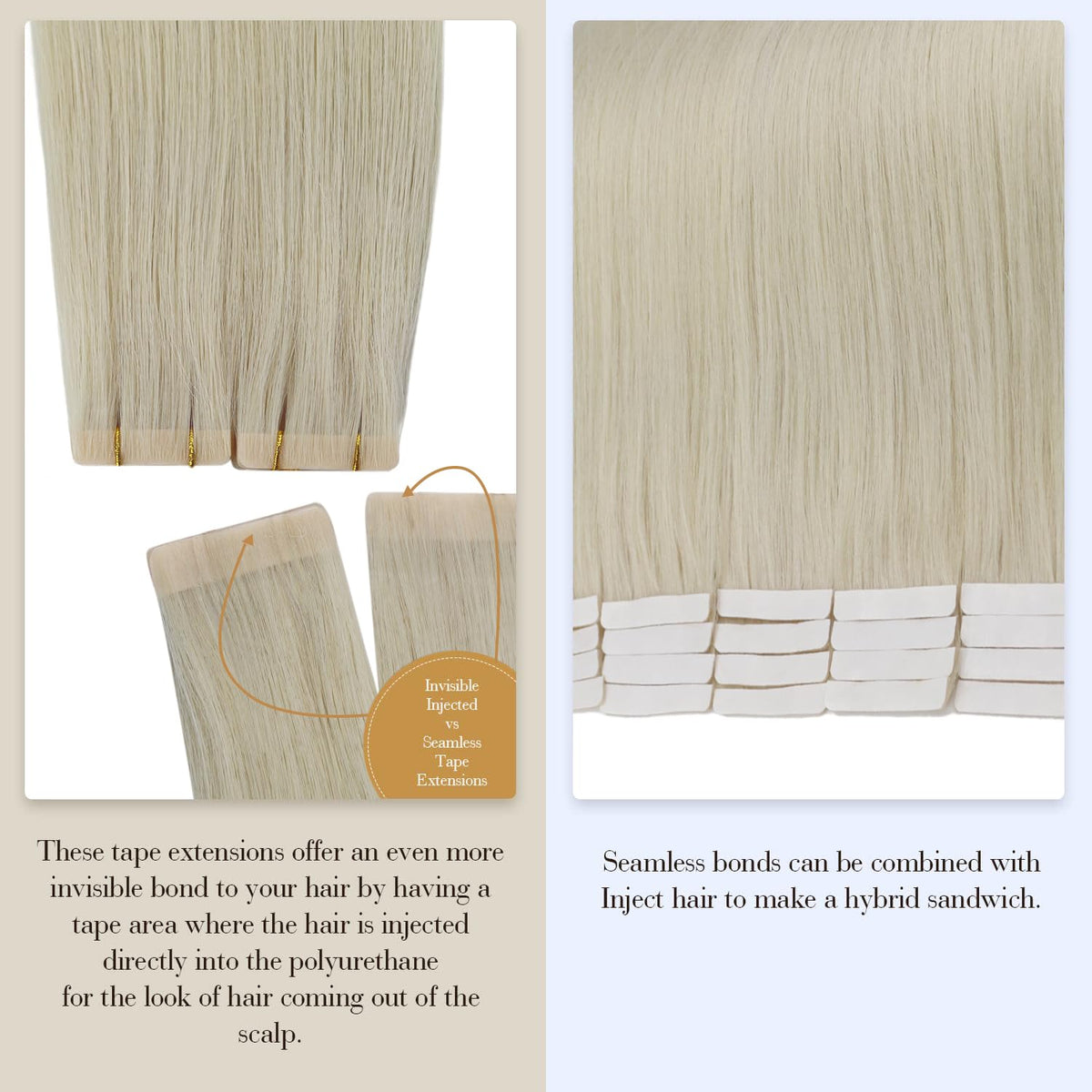 Paquet d'extensions de cheveux Full Shine, dimensions et poids