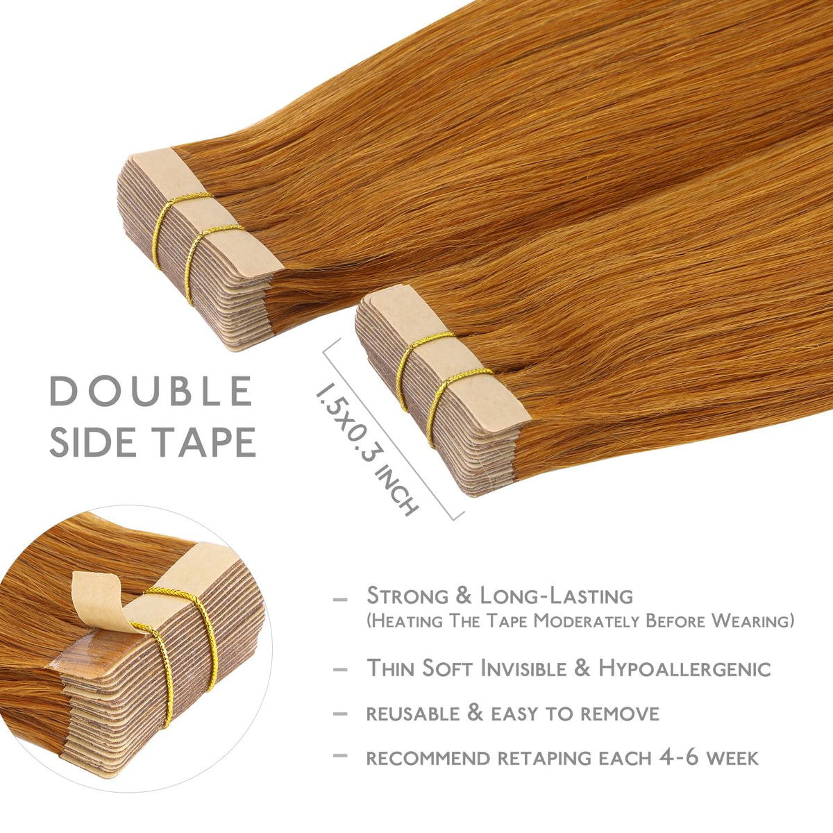 Paquet d'extensions de cheveux Remy Wennalife