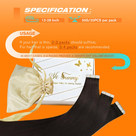 Paquet d'extensions de cheveux Sunny Hair avec bandes de remplacement