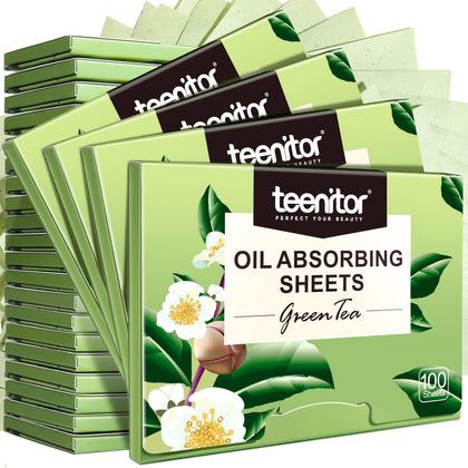 Paquet de 24 packs de feuilles absorbantes Teenitor au thé vert