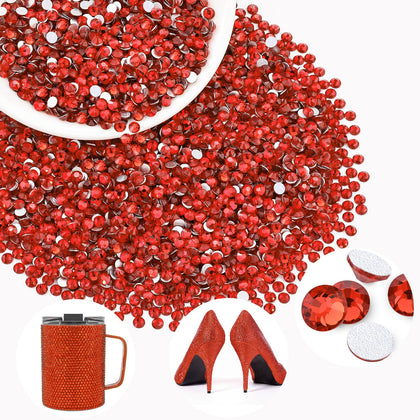 Paquet de 3000 strass en verre cristal Rouge clair BELLEBOOST