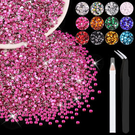 Paquet de 5000 strass en résine Hot Pink de BELLEBOOST