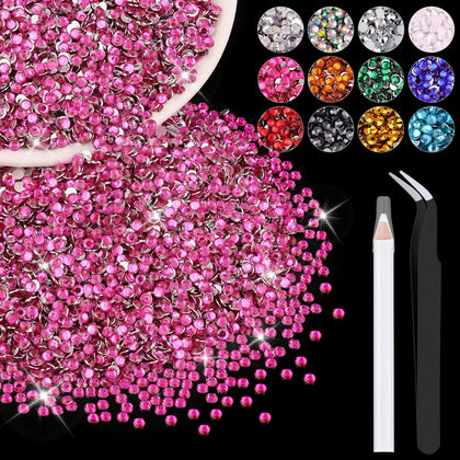 Paquet de 5000 strass en résine Hot Pink de BELLEBOOST