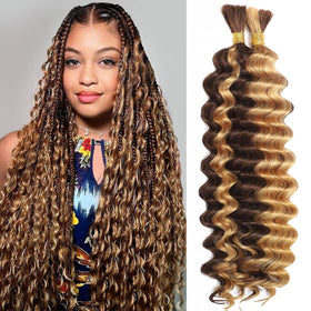 Paquet de cheveux humains bouclés 16 pouces OKVOKV en vue avant