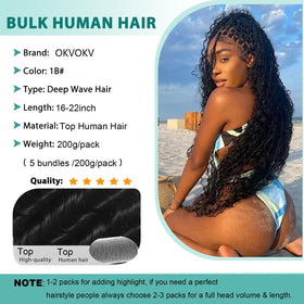 Paquet de cheveux humains bouclés OKVOKV