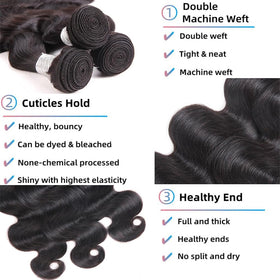 Paquet de cheveux humains Superfect 12A, 22 pouces, texture ondulée