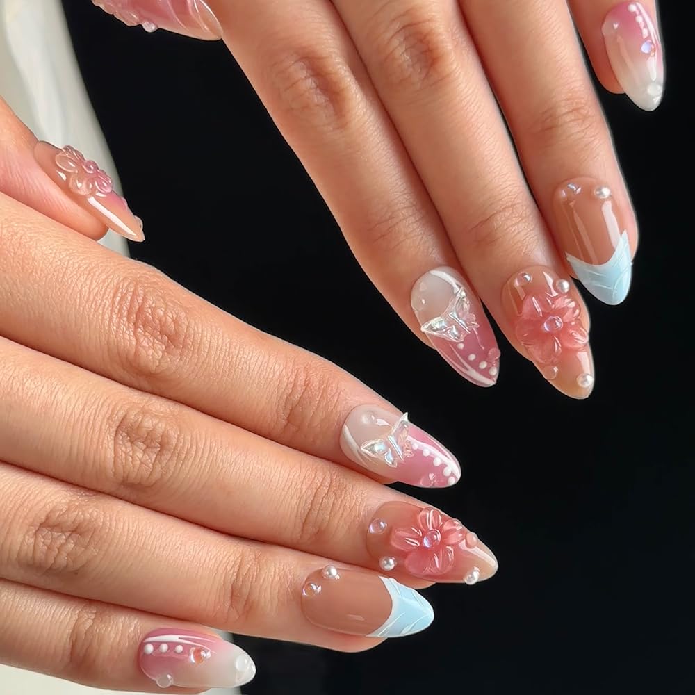 Paquet de faux ongles press-on MAGLFELL avec accessoires