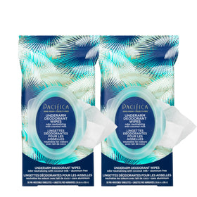 Paquet de lingettes déodorantes Pacifica au lait de coco, vue de face