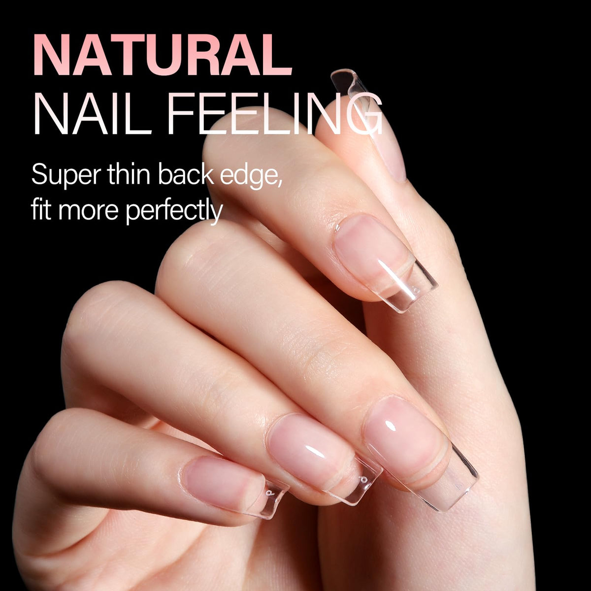 Paquet de tips d'ongles AILLSA avec 12 tailles différentes