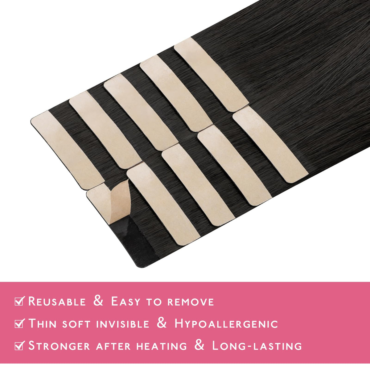 Paquet des extensions de cheveux naturels Wennalife ouvert