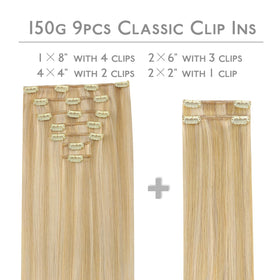 Paquet des extensions de cheveux Wennalife 150g avec échantillons