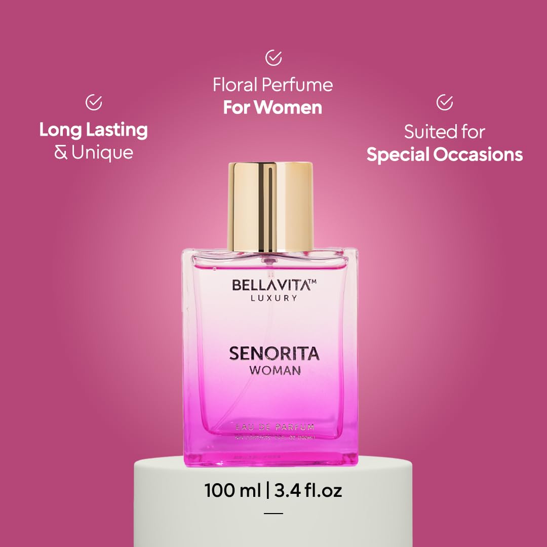 Parfum Bella Vita Luxury Senorita sur une table élégante