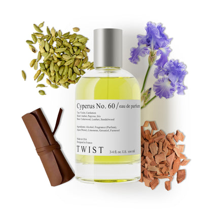 Parfum Cyperus No. 60 de HOUSE OF TWIST, bouteille vue de face