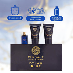 Parfum Dylan Blue sur une surface élégante