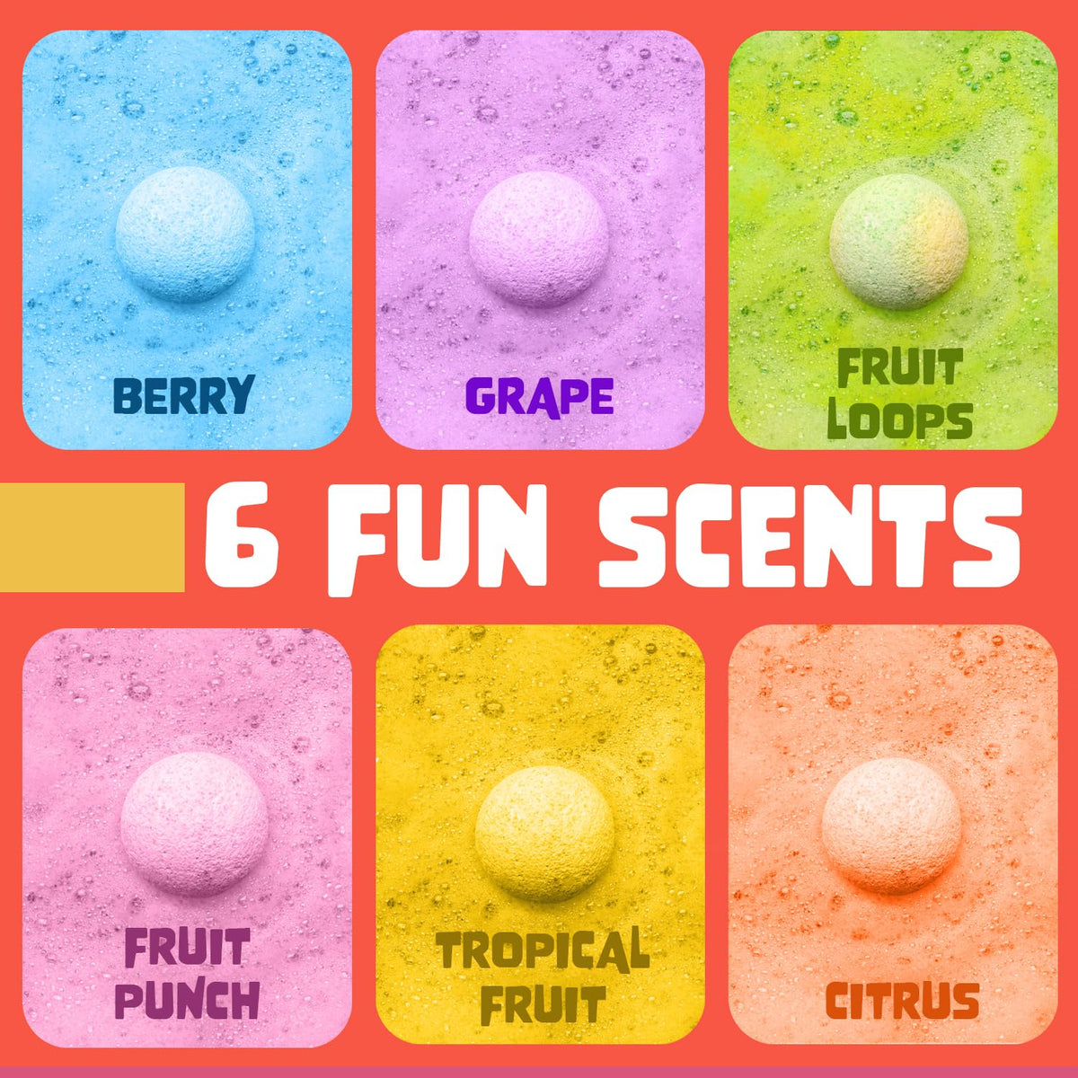 Parfum fruité des bombes de bain Super-héros