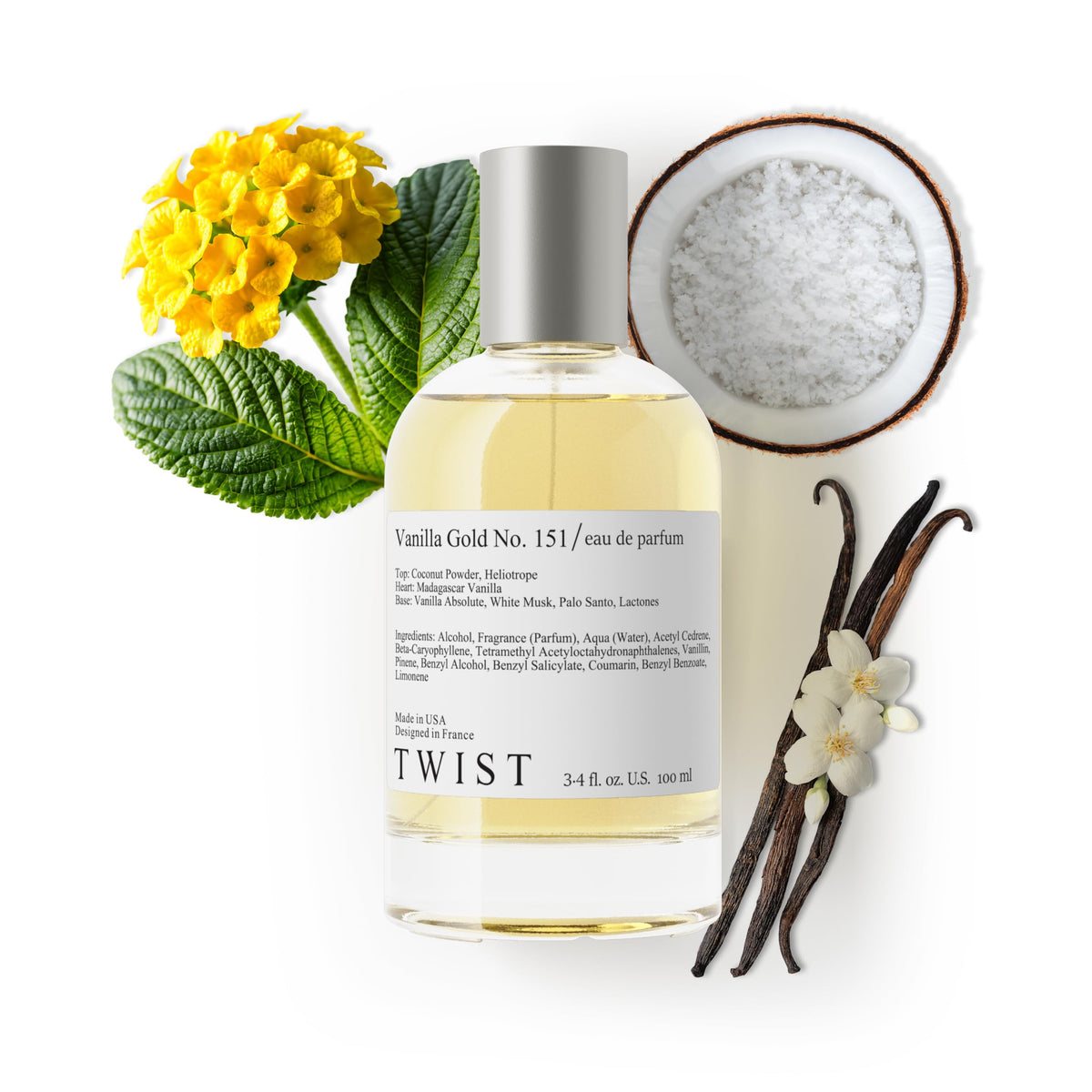 Parfum HOUSE OF TWIST Vanilla Gold No. 151 flacon avant