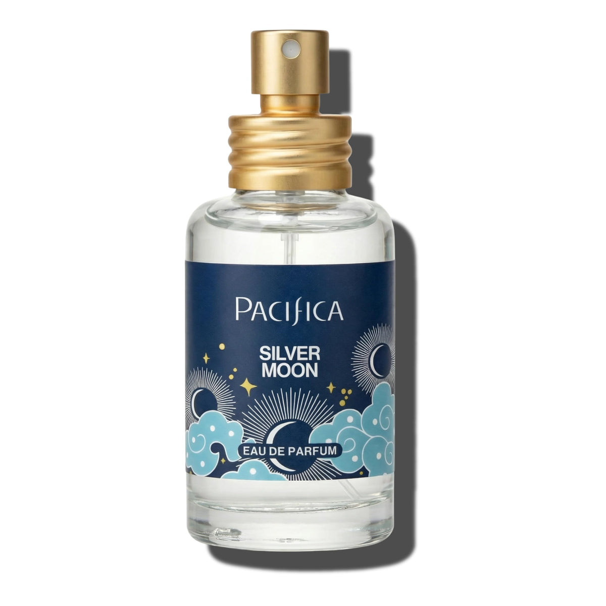 Parfum Pacifica Silver Moon 30 mL sur un fond élégant