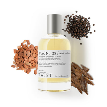 Parfum Wood No. 28 de HOUSE OF TWIST 100ml vue avant
