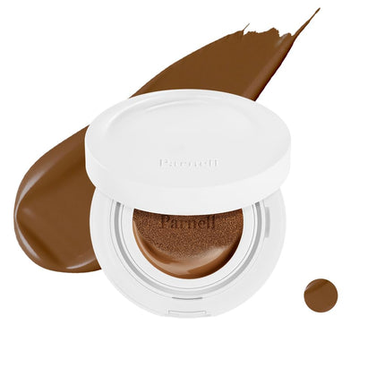 Parnell Cicamanu Serum Cushion 43N avec couvercle ouvert et applicateur