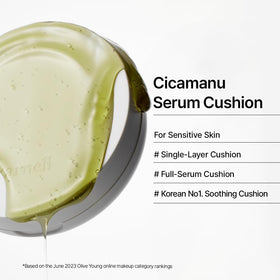 Parnell Cicamanu Serum Cushion en application sur le visage
