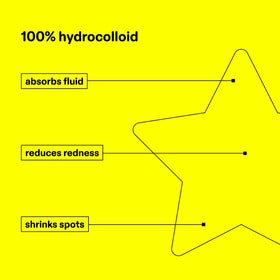 Patch Hydro-Star® jaune sur fond blanc