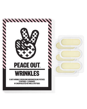 Patch microneedling PEACE OUT avec rétinol, vue de face