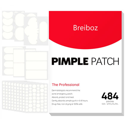 Patches anti-acné Breiboz 484 patches XL en emballage individuel