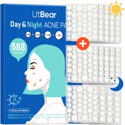 Patches anti-acné LitBear, 588 points dans l'emballage