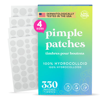 Patches anti-acné LivaClean 330 CT en emballage avant