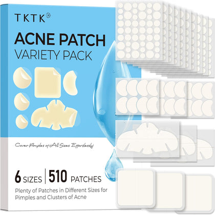 Patches anti-acné TKTK de 60x60 mm dans leur emballage