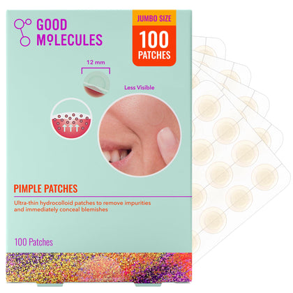 Patches anti-boutons Good Molecules modèle avant avec emballage