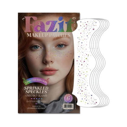 Patches de maquillage Fazit avec paillettes dorées, vue de face